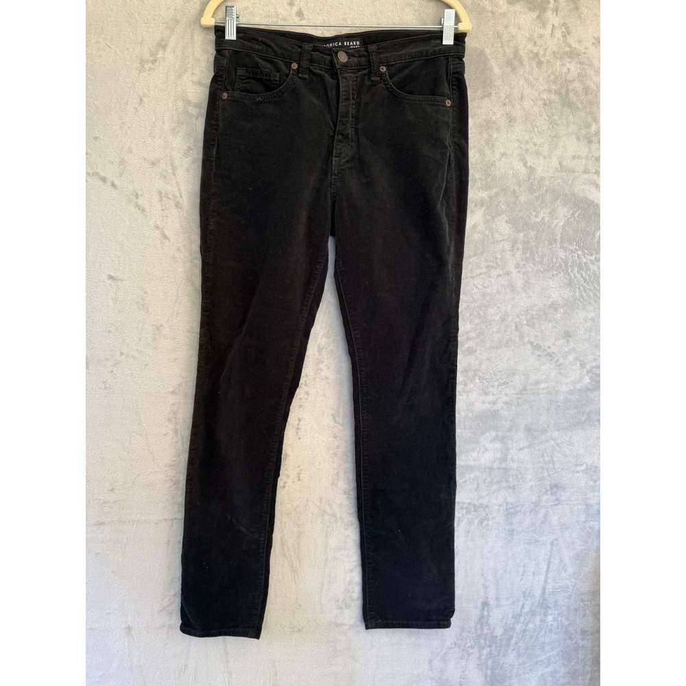 Veronica Beard Kate Forest Green Corduroy Skinny Pants Jeans Size 27 MSRP $248